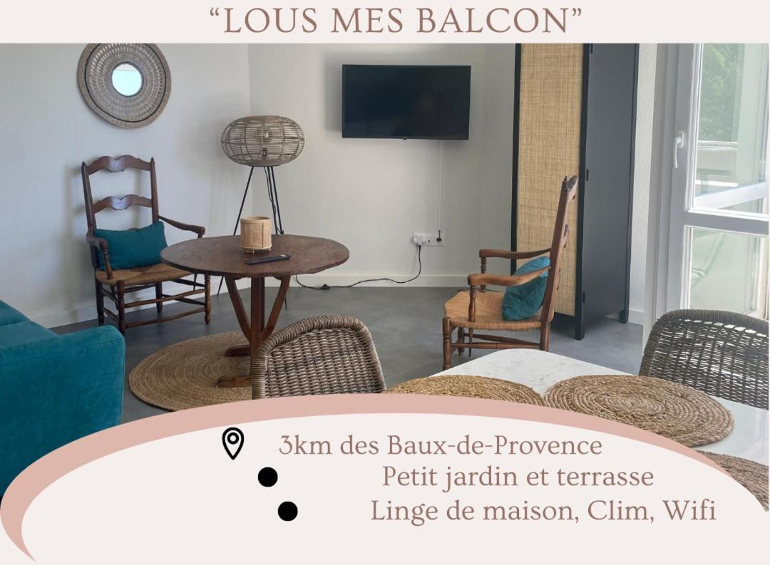 "Lou Mes" Les Baux Balcon Appartement Buitenkant foto